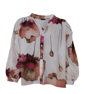 BLACK COLOUR CELINE BLUSE WHEAT FLOWER - 40732